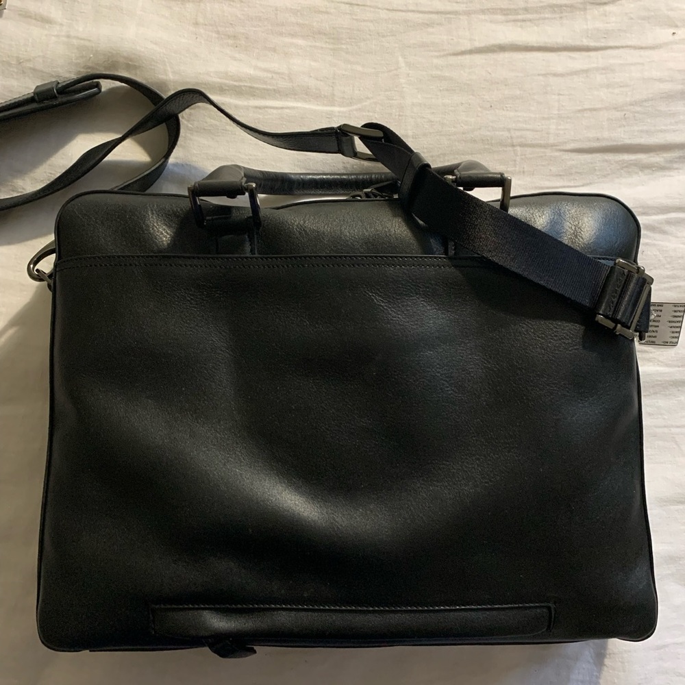 Trafalgar Black Leather Briefcase